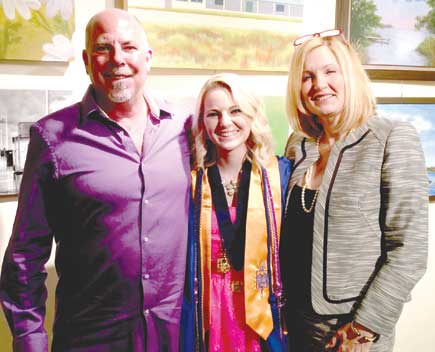 MDVIP member Cliff Hirsch, left, with his wife Lesa, right, and daughter Anastasia. Hirsch’s MDVIP annual membership of $1,650 includes a comprehensive wellness program with advanced screenings and diagnostic testing that are not covered by insurance, followed by one-on-one physician counseling and a tailored wellness plan. In addition, patients’ children ages 16 to 26 are seen as part of their parents’ membership fee. (Image for SpaceCoastDaily.com) 