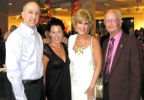 LEFT TO RIGHT: Steve Janicke, Suzanne Ruppert, Susie Wasdin and Dr. Maxwell King. (Nancy Lundell image)