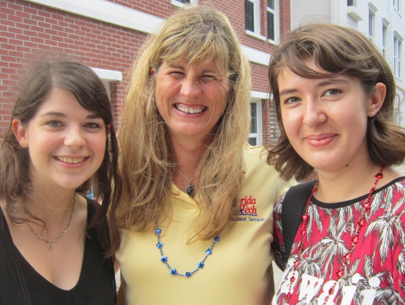 From left to right: Gaelle Lambert, Judy Brook/Florida Tech Director of International Students, and Alexandra Hoijtink.