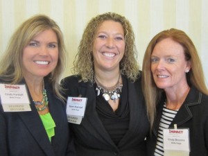 Diamond Sponsor Wells Fargo was well represented by (from left to right)  Cindy Forstall, Dawn Reprogel, and Cindy Broome.