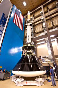 The students also toured the Launch Abort System Facility to see the apparatus that is designed to eject a manned Orion spacecraft away from a launch vehicle that is not functioning nominally.