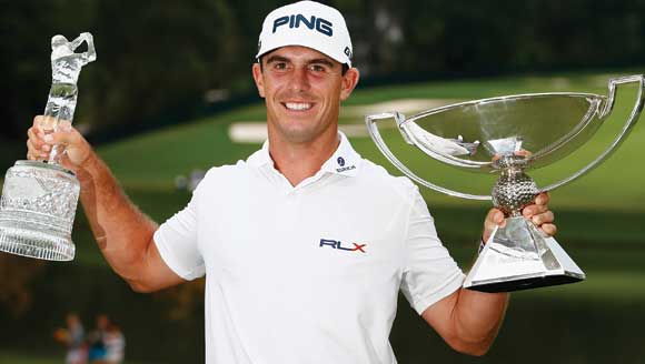 IN THE FINAL ROUND of the 2013-14 PGA season, with $10 million on the line, Billy Horschel went head-to-head with the young gun McIlroy and the aging gunslinger Furyk. And he won. But Billy’s magical journey did not end at East Lake that Sunday afternoon.  Two days later, his wife Brittany gave birth to their first child – a daughter named Skylar, pictured below.