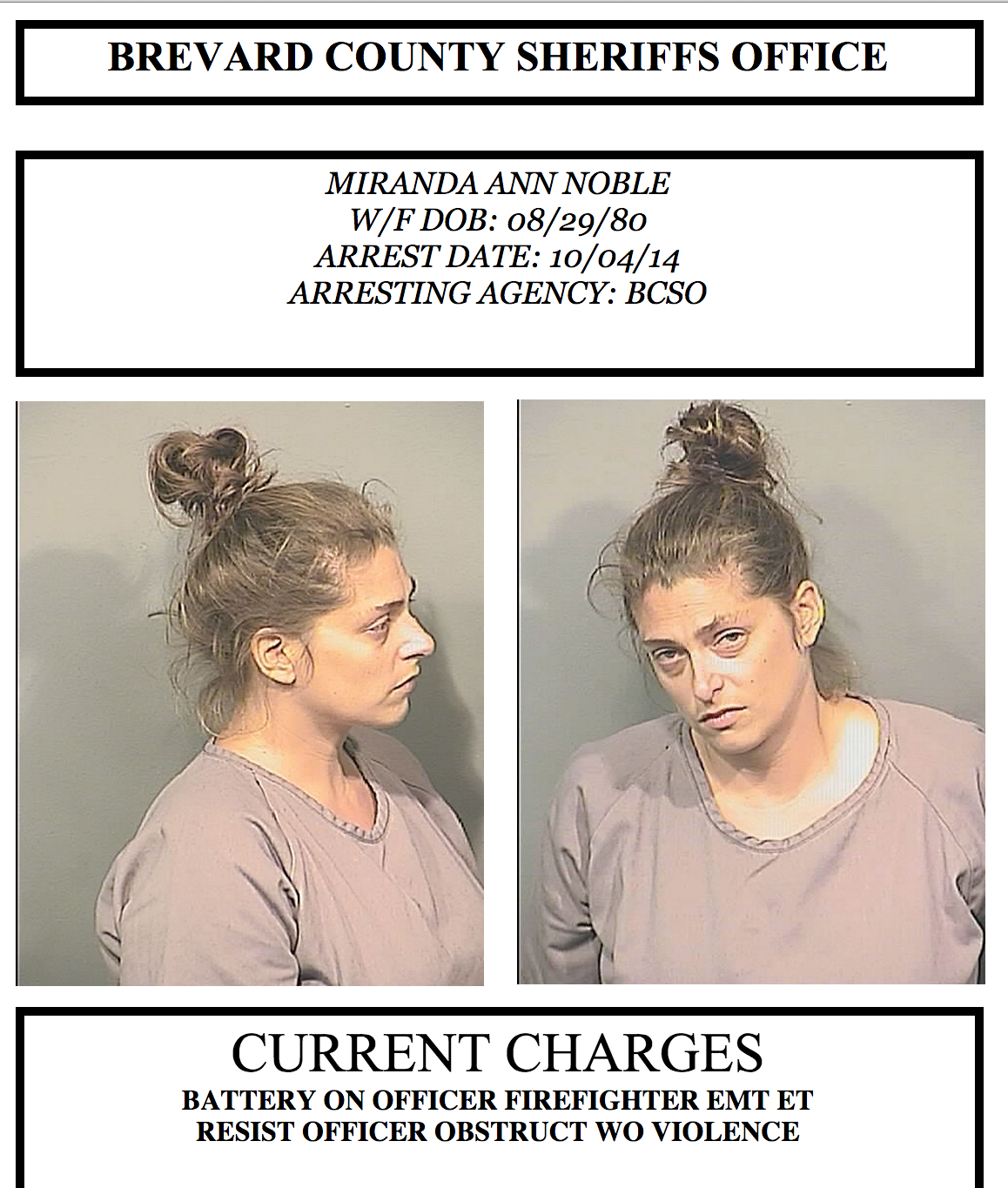 Arrests In Brevard County Oct 5 2014 Space Coast Daily