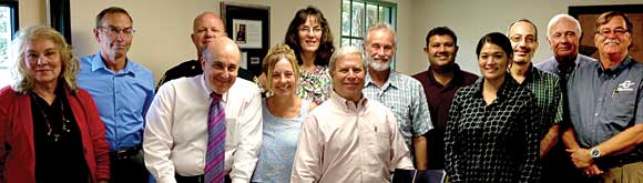 2014 CROSSWINDS BOARD MEMBERS include, left to right, Jan Lokay, Wayne Justice, Andrew Walters, Mitch Goldman, Alison Malone, Shannon Wilson, Charlie Nash, Bob Lehton, Summit Shah, Dara Cunnion Pauley, Greg Crews, Jim Handley and Tom Weinberg. Not pictured are Jack Parker, Stockton Whitten and Sheriff Wayne Ivey. (Image for Space Coast Medicine & Active Living magazine) 