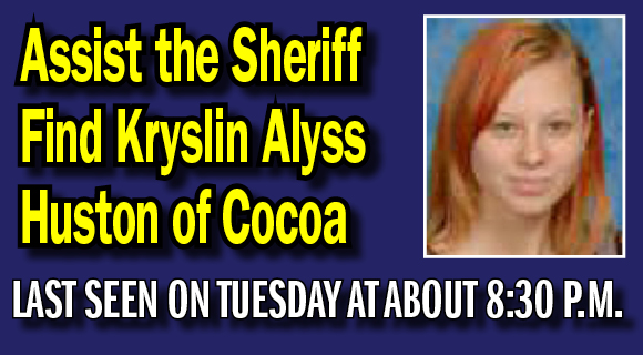 The Brevard County Sheriff’s Office is attempting to locate 16-year-old Kryslin Alyss Huston of Cocoa. (BCSO image)