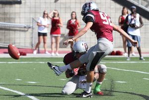 A redshirt sophomore kicker, he led the Panthers to a four-point win in his final game on Nov. 1 at Shorter by converting all four of his extra point attempts.