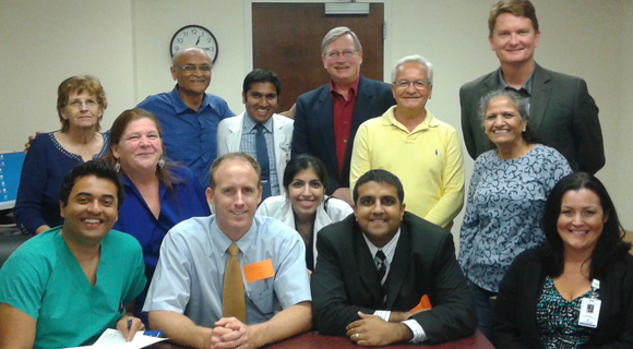 DGF Community Advisory Board: top row, left to right: Sue Tindall, Dr. Kanti Bhalani, Dr. Vaibhav Shah, Mike Thomas, Dr. Francesco Giambanco, Giles Malone. Bhavin Patel, Barbara Carter, Dr. Frank Venzara, Dr. Deepiker Aneja, Dr. Ashish Udeshi and Melissa Lyon. (SpaceCoastDaily.com image)