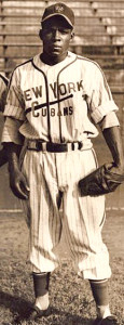 Minnie Minoso from his Negro Leagues days with the New York Cubans uniform.