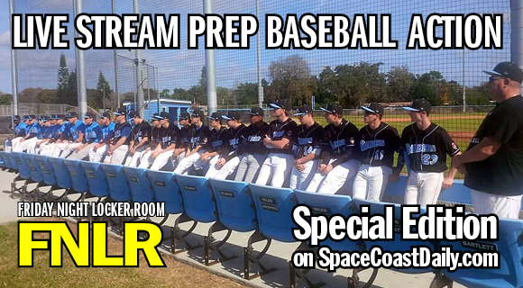 Listen live as the Friday Night Locker Room team of Steve Wilson, Orville Susong and Anthony Nachreiner broadcast the Bayside vs. Rockledge baseball game. The pregame show starts at 5:50 p.m., and the game begins at 6 p.m.