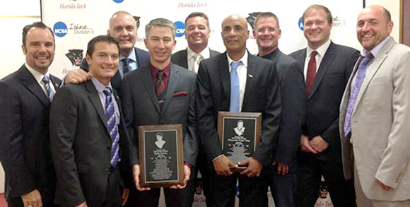 Campanini represented Florida Tech in NCAA Division II soccer, winning a national championship in 1988 as a player and also as a member of the coaching staff in 1991. His excellence in the sport earned him three spots in the Florida Tech Sports Hall of Fame, both as a player and with the teams. (Image for SpaceCoastDaily.com)