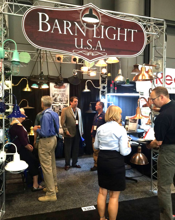 Staying true to the company motto, Where Vintage and Modern Collide, Barn Light USA promoted its extensive collection of LED lighting at the annual LIGHTFAIR International conference last week in New York City. (Barn Light image)