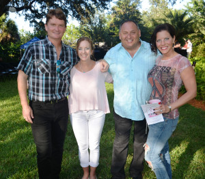 Giles and Alison Malone with Chris and Kris Romandetti (image by Bob Parente) 