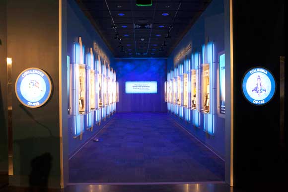 “Forever Remembered” opened Saturday at the Kennedy Space Center Visitor Complex in Florida, where it completes NASA’s 30-year Space Shuttle Program story told throughout the Space Shuttle Atlantis exhibit. (NASA image)