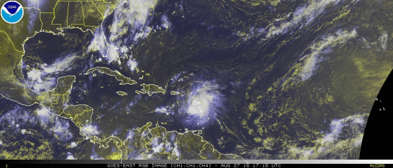 hurricane erika thurs pm