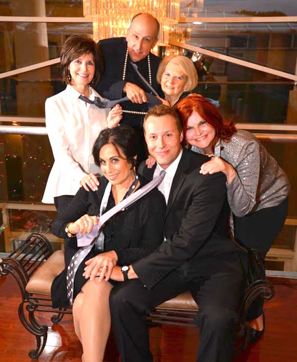 SINCE SHE WAS IN HER 20s, Darcia Jones-Francey has been an indefatigable supporter for countless good causes, raising millions of dollars for them along the way. Above she is shown with, clockwise from left, Pennie DiPrima, King Center board member; Steve Janicki, King Center executive director; Darcia Jones Francey, King Center fundraiser committee chairperson; Myra Haley, King Center board member/EFSC Trustee; James Boukedes, King Center manager of house operations; and Rita Moreno, King Center board member. (Image for SpaceCoastDaily.com)