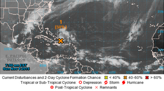 National Hurricane Center Monitoring Low Pressure System Near Turks and ...