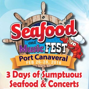 Port Canaveral will be the venue for the Space Coast's hottest event next year when Space Coast Daily presents the three-day 2016 Seafood & Music Festival at Port Canaveral.