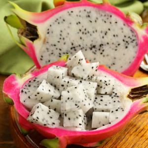 Pitaya (Dragon Fruit), a bright pink fruit from Central America containing vitamin B, fiber and magnesium, is one of several plant-based foods being touted as ‘Super Foods.’