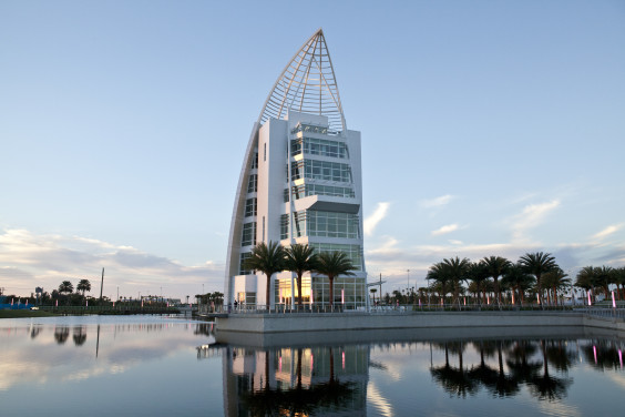 The spectacular Exploration Tower at Port Canaveral will be the focal point of the Port Canaveral Seafood And Music Festival