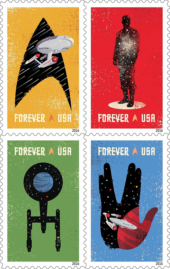 NASA Postal Service Introduce New 2016 Star Trek Stamps For 50th