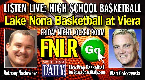 CLICK HERE TO LISTEN LIVE: The Viera Hawks will host Lake Nona in boys varsity basketball action. Join Anthony Nachreiner and Alan Zlotorzynski of the Friday Night Locker Room as they come to you live on Space Coast Daily, with the pre-game show starting at 6:50 p.m. and Tip-off set for 7 p.m.