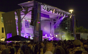 SPACE COAST DAILY Stage for The Port Canaveral Seafood And Music Festival