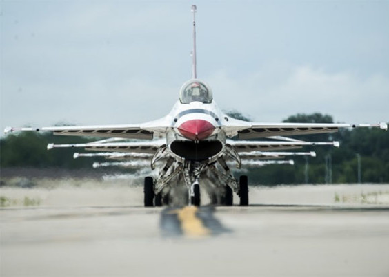 The Thunderbirds have announced their show season schedule for 2016 and 2017 which will start in Daytona for a flyover during this years Daytona 500 NASCAR race. (U.S. Thunderbirds image)