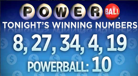 The winning numbers for Wednesday night’s $1.5 billion POWERBALL jackpot are 4-8-19-27-34 and the Powerball is 10.