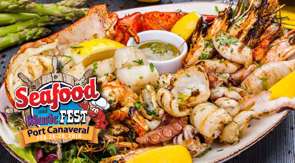 The Port Canaveral Seafood and Music Festival will feature a large and diverse variety of seafood and other food choices for the public during the three-day festival, February 26-29 at Port Canaveral.