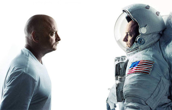 NASA astronaut Scott Kelly, right, and his identical twin former astronaut Mark are participating in a suite of investigations call the Twin Studies. (NASA.gov image)