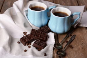 coffee and dark chocolate