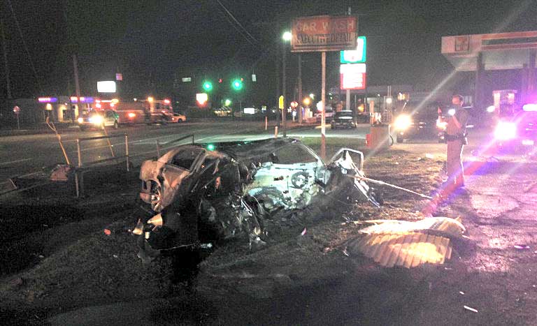 Brevard Fire Rescue responded to gruesome crash early Sunday morning at around 2:15 a.m. (BCFR Image)