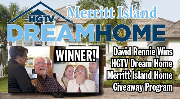 WOW! David Rennie of Shelton, Connecticut was chosen from more than 127 million entries for the HGTV Dream Home Giveaway 2016. The lucky winner and his wife Margaret were in disbelief when host Brooks and the HGTV production crew ambushed them at their hometown church. (Anders Krusberg/HGTV image)