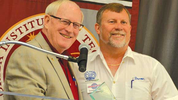 FROM LEFT TO RIGHT: Jim Ridenour, Courtyard by Marriott & Residence Inn Melbourne; Duron Smith, Duron Smith A/C & Heat, Inc. (Image for Space Coast Daily)