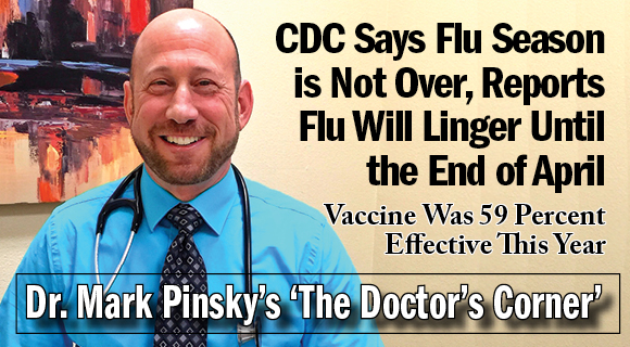 While this flu season is the mildest in 3 years, it is not over. Usually the peak comes in February and starts to fade by March, but the CDC reports that the flu is still spreading.