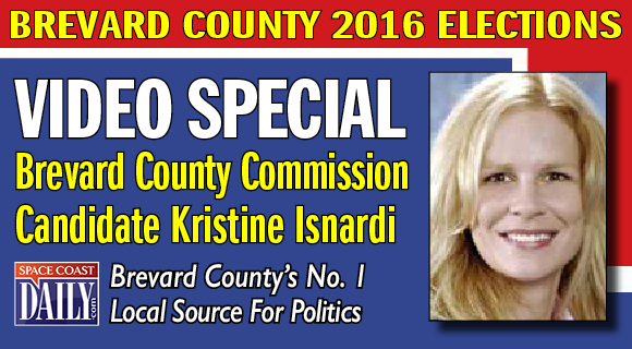 Former two-term Palm Bay City Council member Kristine Isnardi is running f for Brevard County Commission District 5. (Image for SpaceCoastDaily.com)