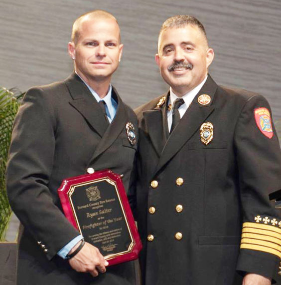 Firefighter of the Year, Ryan Salter. (BCFR image)