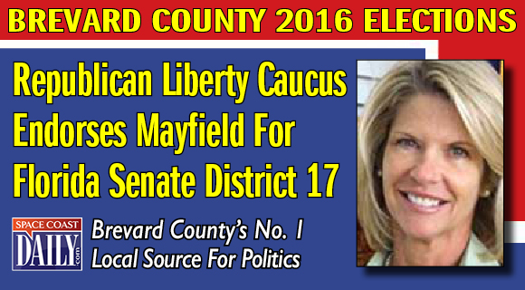 The Republican Liberty Caucus of Florida announced Saturday that it has endorsed Debbie Mayfield in the Florida Senate District 17 race.