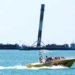 VIDEO: 150-foot Tall SpaceX Falcon 9 First Stage Booster Arrives At Port Canaveral