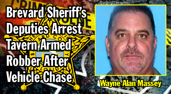 Brevard County Sheriff's Deputies arrested 47-year-old Wayne Alan Massey after a vehicle chase ended on Grissom Parkway Monday afternoon. (BCSO image)