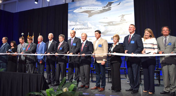 embraer-ribbon-cutting-melbourne-580-2