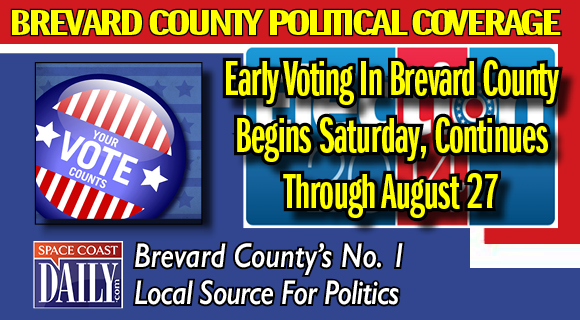 BREVARD COUNTY • VIERA, FLORIDA – Early Voting in Brevard County will begin this Saturday, August 20, and continue through Saturday, August 27.