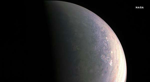 Your First Look at Jupiter's Gorgeous North Pole (NASA.Gov Image)