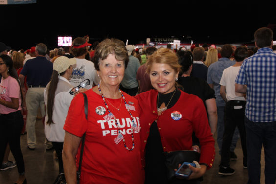 Donald Trump held a rally in Melbourne Tuesday night at Orlando Melbourne International Airport. (Steve Wilson/Space Coast Daily Image)