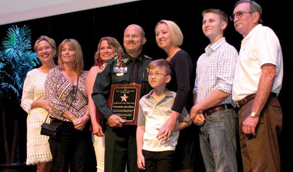 Alan Moros was honored with the Sheriff Jake Miller Award during the first annual Space Coast Public Service Awards & Hall of Fame Induction Gala at the King Center on September 24. The Space Coast Daily Awards Committee reviewed an incredible list of nominations and recognized more than 100 extraordinary Space Coast Public Servants during this very special event. (Steve Wilson image)