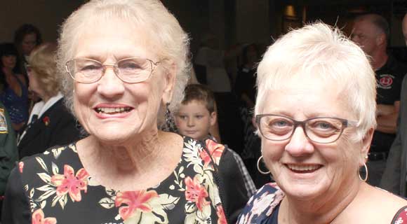 Mary Ann Sterling and Karen Mills during the first annual Space Coast Public Service Awards & Hall of Fame Induction Gala at the King Center on September 24. The Space Coast Daily Awards Committee reviewed an incredible list of nominations and recognized more than 100 extraordinary Space Coast Public Servants during this very special event. (Steve Wilson image)