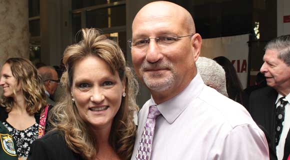 Debbie and Greg Pelham during the first annual Space Coast Public Service Awards & Hall of Fame Induction Gala at the King Center on September 24. The Space Coast Daily Awards Committee reviewed an incredible list of nominations and recognized more than 100 extraordinary Space Coast Public Servants during this very special event. (Steve Wilson image)