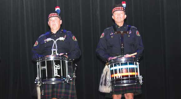 The Brevard County Color Guard opened the festivities at the first annual Space Coast Public Service Awards & Hall of Fame Induction Gala. More than 800 people packed the King Center on the campus of Eastern Florida State for the first annual Induction Gala on September 24. The Space Coast Daily Awards Committee reviewed an incredible list of nominations and recognized more than 100 extraordinary Space Coast Public Servants during this very special event. (Steve Wilson image)