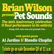 TICKETS NOW ON SALE: Brian Wilson's Pet Sounds 50th Anniversary