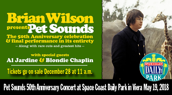 TICKETS NOW ON SALE: Brian Wilson's Pet Sounds 50th Anniversary